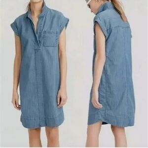 J. Crew Chambray Shirt Dress in Size Small